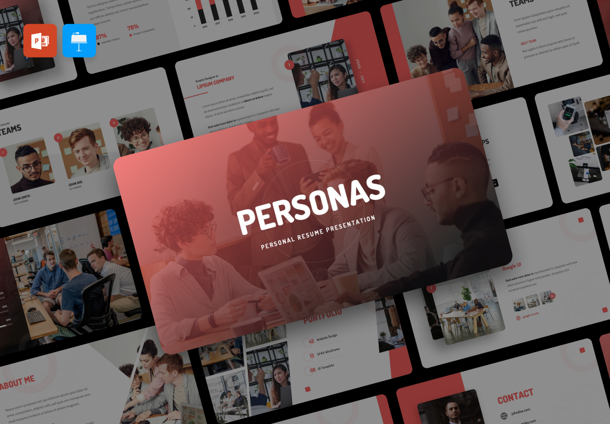 Personas – Personal Resume Presentation Template