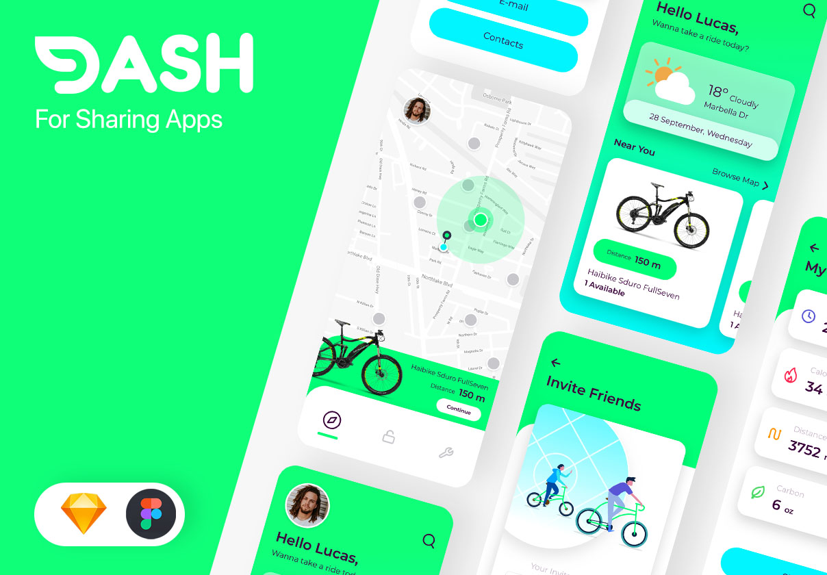 Dash Bike Sharing App