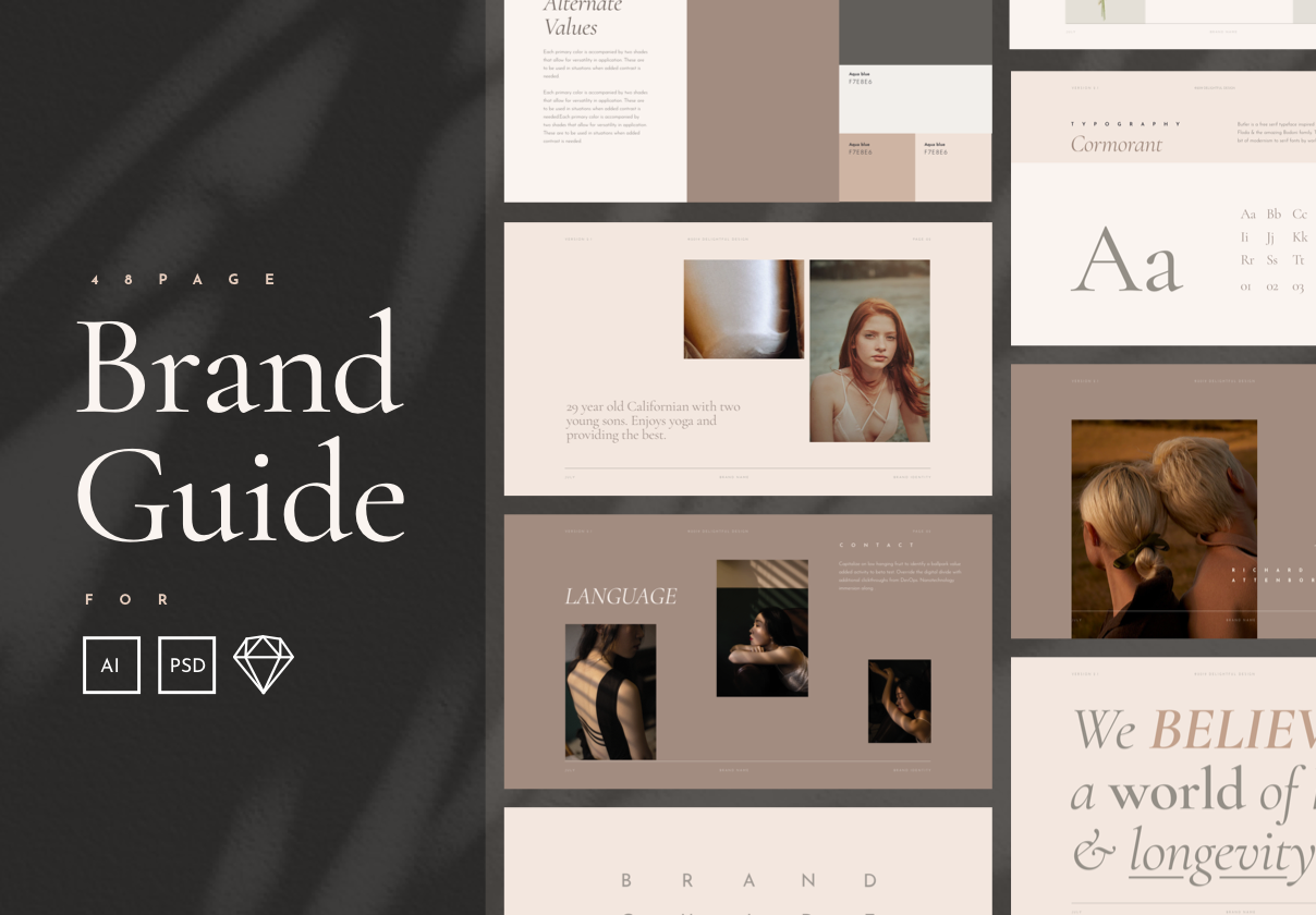 Elegant Brand Guidelines – Branding & Style Guide Manual