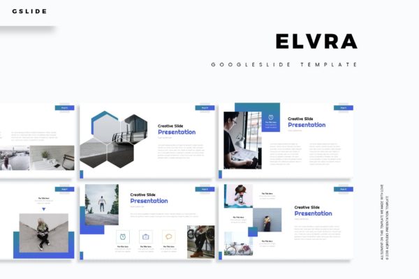 创意信息图表设计风格Google幻灯片模板 Elvra – Google Slide Template