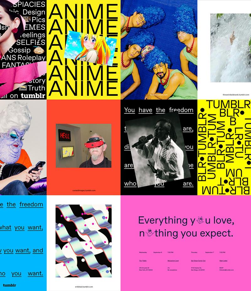 轻博客网站Tumblr品牌视觉设计