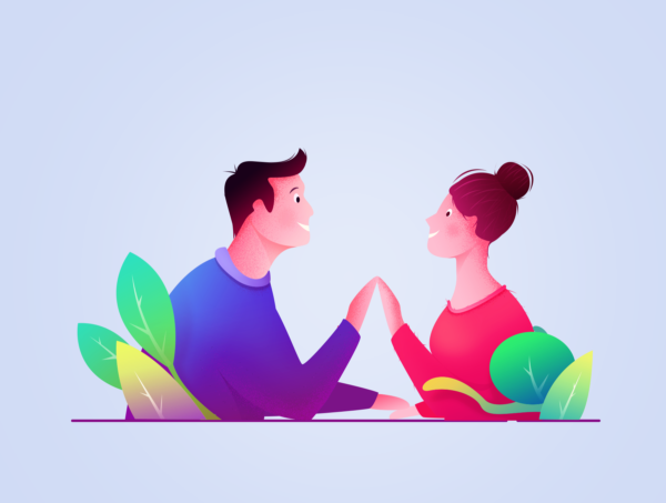 设计森林下午茶：多彩的人物角色插画合集[PSD]