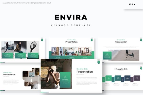 公司宣讲/业务演示Keynote演示文稿 Envira – Keynote Template