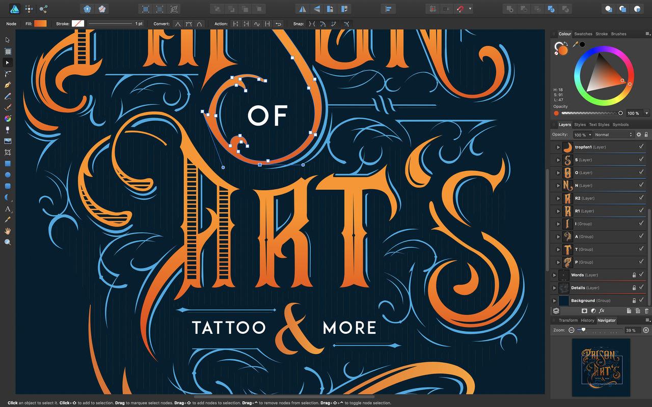 Affinity Designer for WIN & Mac 1.7.0.3 – 优秀的UI设计绘图工具破解版下载