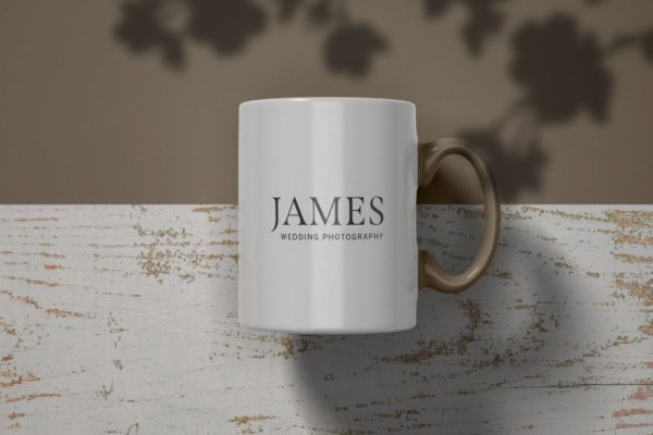 餐饮店杯子外观设计预览陶瓷马克杯样机模板 Mug Branding Mockup