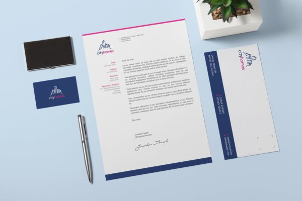 品牌VI设计办公文具印刷效果预览图样机v2 Branding / Identity Mock-up