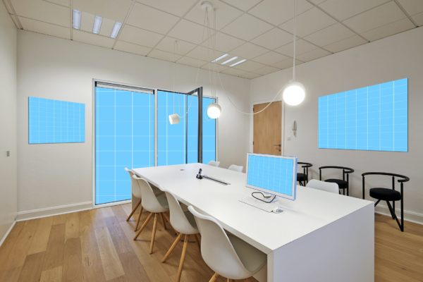 办公室装饰设计效果图样机模板v03 Office_Room-Mockup-03