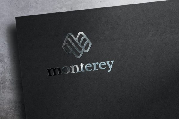 银箔材质Logo设计压印效果图样机 Silver Foil Stamping Logo Mockup