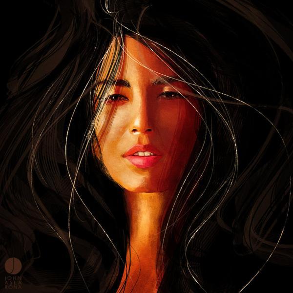美国John Aslarona人像插画欣赏