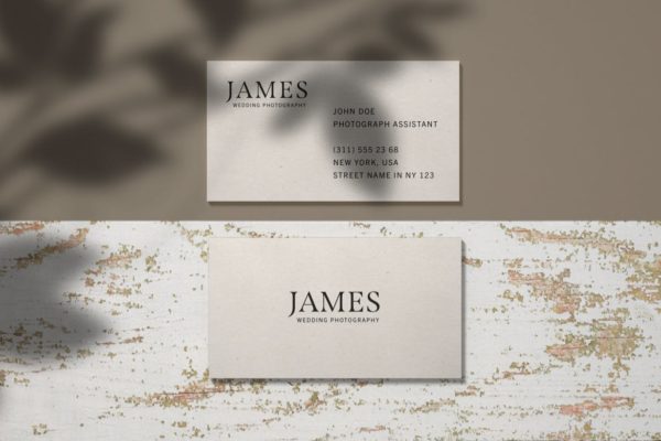 企业商务名片样机模板 Business Card Branding Mockup