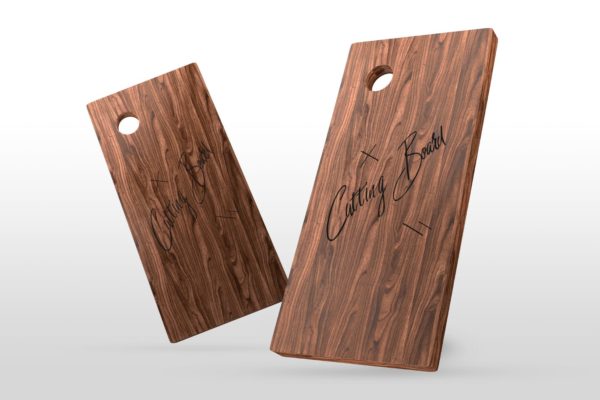 木制砧板品牌展示样机模板 Wooden Cutting Board Mockups