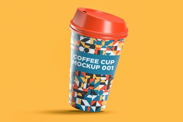 咖啡杯外观设计效果图样机模板v.1 Coffee Cup Mockup 001