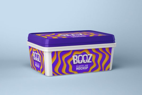 雪糕冰淇淋产品包装设计图样机 Realistic Ice Cream Box Mockup