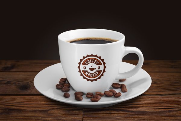 咖啡陶瓷杯咖啡品牌VI展示样机 Coffee cup mockup