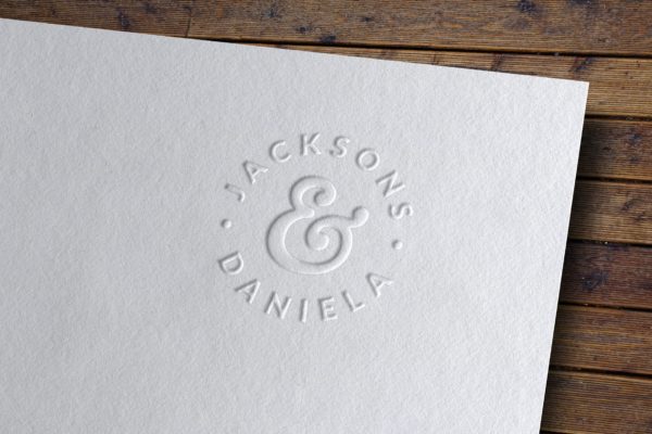 浮雕印刷效果品牌Logo设计展示样机模板v1 Embossed Logo Mockup