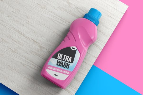洗涤剂瓶外观设计效果图样机 Detergent Bottle Mockup