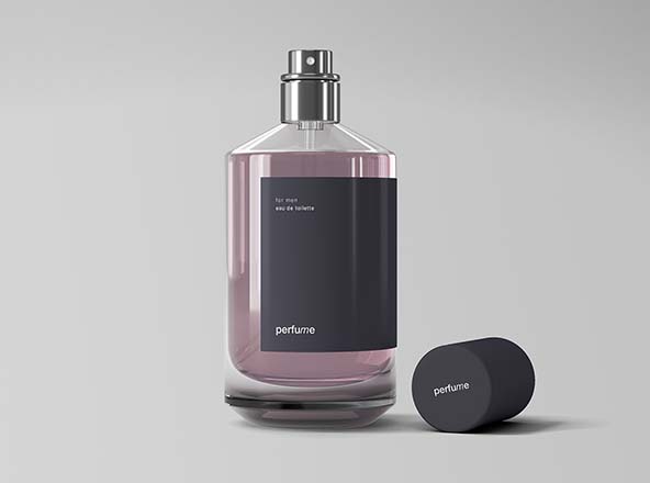 经典香水瓶产品外观设计展示样机 Classic Perfume Mockup