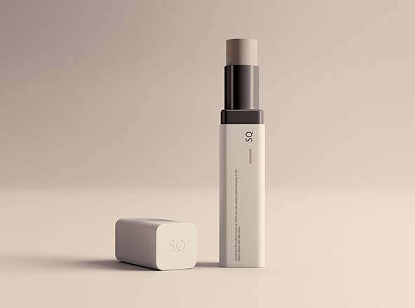 唇膏外观设计效果图样机模板 Lip Balm Mockup