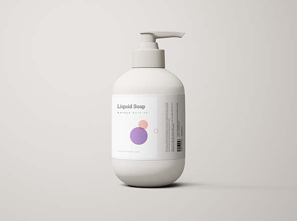 洗手液产品外观设计样机模板 Hand Sanitizer Mockup