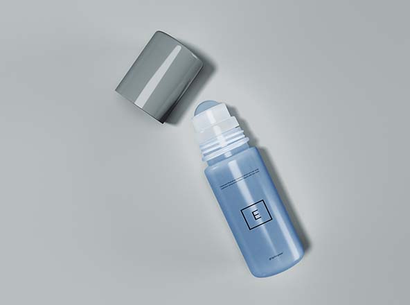 滚珠香水瓶外观设计效果图样机 Rollerball Perfume Mockup