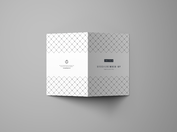 三折页宣传单设计图样机PSD模板 Smart Tri-Fold Brochure Mockup – Photoshop