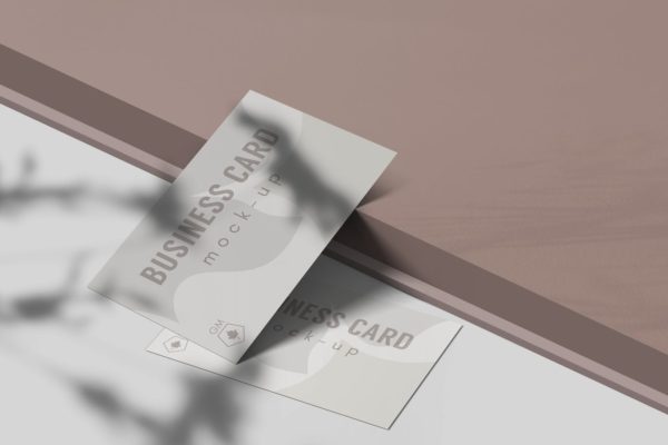 企业名片设计效果图样机模板v5 Business card mockup V5