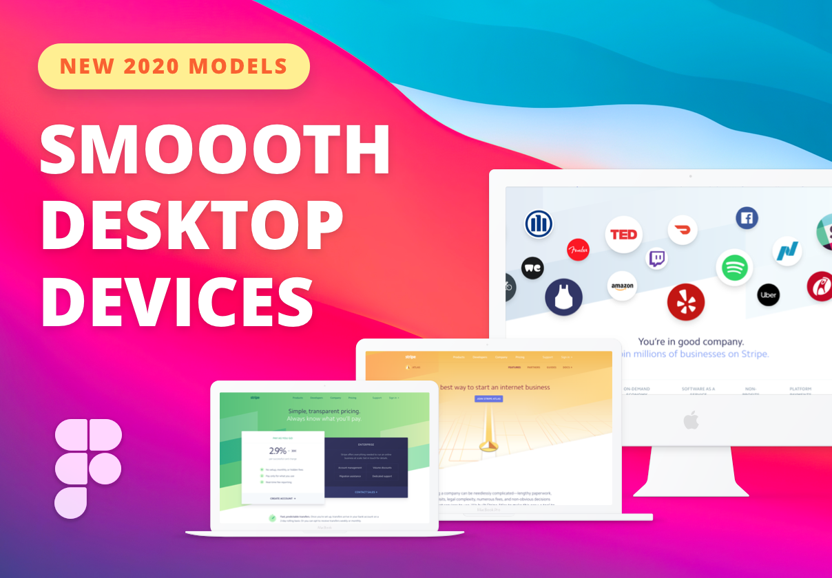 Smoooth Desktop Devices for Figma
