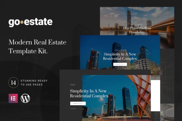 房地产品牌WP官网Elementor模板套件 Go Estate – Real Estate Template Kit