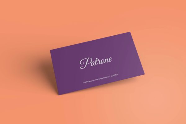 高端企业名片设计效果图样机模板v4 Business Card Mockup V4
