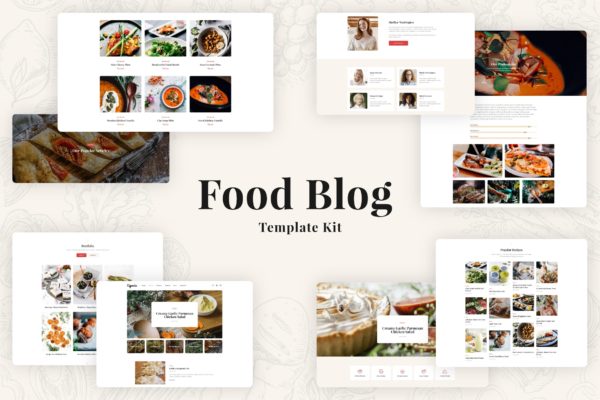 美食博客WordPress主题模板[for Elementor] Especio – Food Blog Elementor Template Kit
