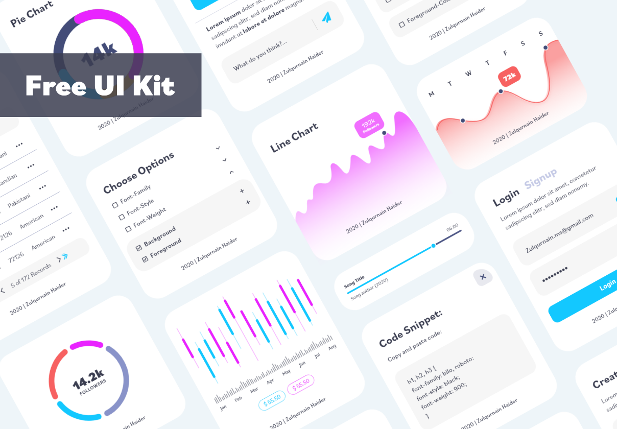 Freebie UI Element Kit