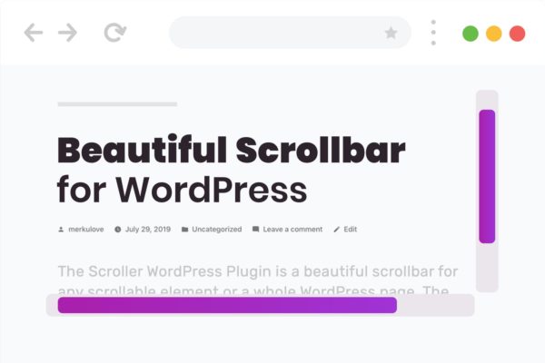 WordPress超级滚动条插件 Beautiful Scrollbar for WordPress