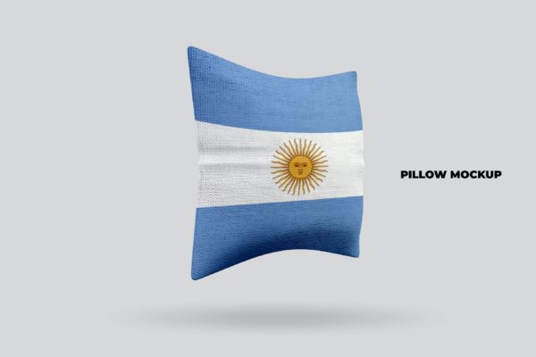 方形枕头/抱枕印花图案设计效果图样机模板 Pillow Mockup Templete