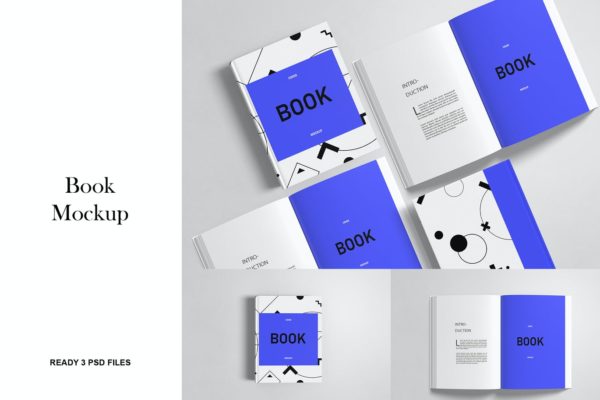 图书封面&内页设计图样机模板 Book Mockup