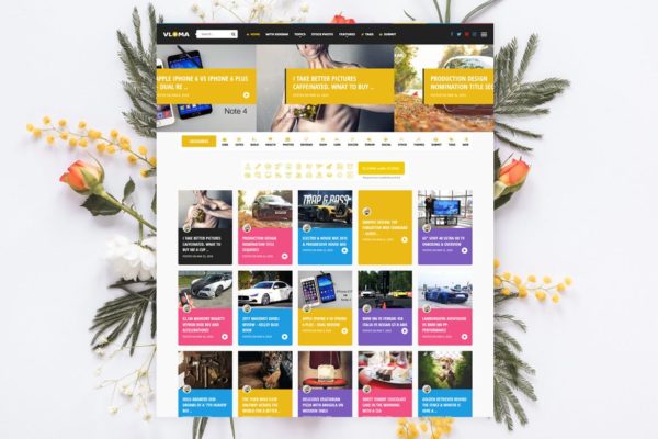 视频播客/杂志网站WordPress主题模板 Vloma Grid – Blog / Magazine Video WordPress Theme