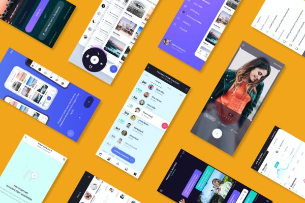 移动App应用UI界面设计演示样机模板 Mobile App Presentation Mockup