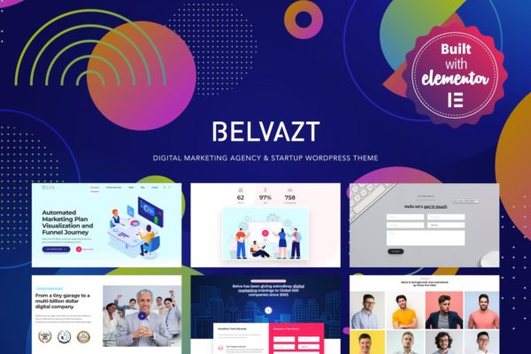 数字营销服务公司WordPress企业主题模板 Belvazt – Digital Marketing Agency WordPress Theme