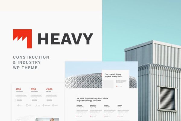 Heavy – Industrial WordPress Theme  Heavy-工业WordPress主题