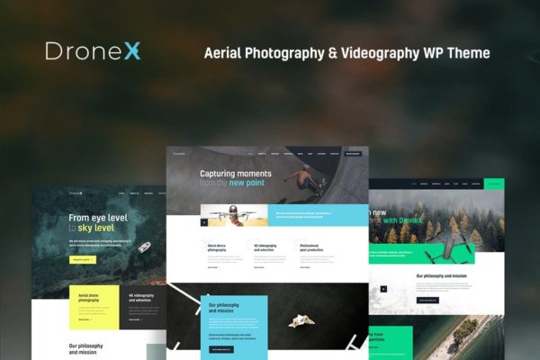 航拍摄影&摄像适用WordPress主题模板 DroneX
