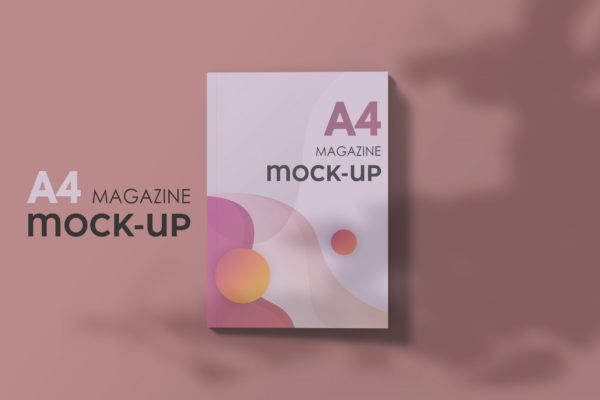 A4时尚杂志封面设计效果样机模板v3 Magazine Mockup V.3