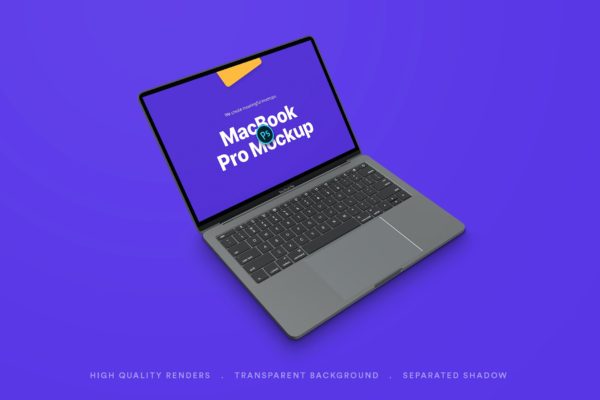 灰色MacBook Pro电脑屏幕网站预览样机v.3 MacBook Pro Mockup 3.0