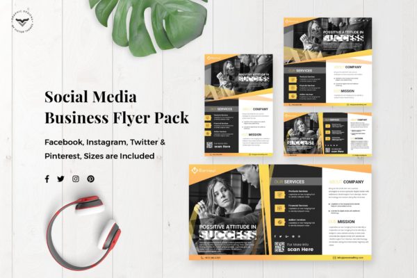 商业宣传单业务促销社交媒体模板 Business Flyer Social Media Template