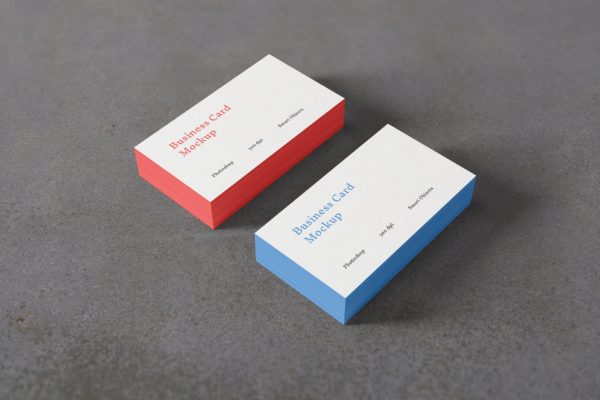 企业名片设计特写效果图psd样机 Business Card Photoshop Mockup