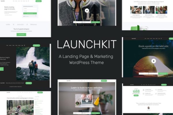 多行业着陆页＆营销网站建设WordPress主题 Launchkit Landing Page & Marketing WordPress Theme