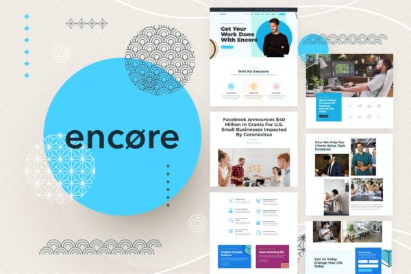 多功能WordPress企业主题模板[for Elementor] Encore – Multi-purpose Business Template Kit