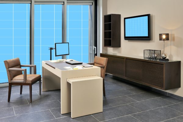 展厅办公室场景设计样机模板v02 Showroom_office-Mockup-02