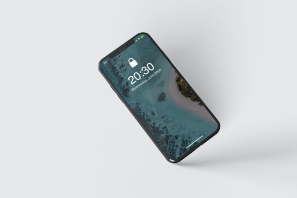 iPhone X手机屏幕演示图样机v04 iPhone X Mockup V4