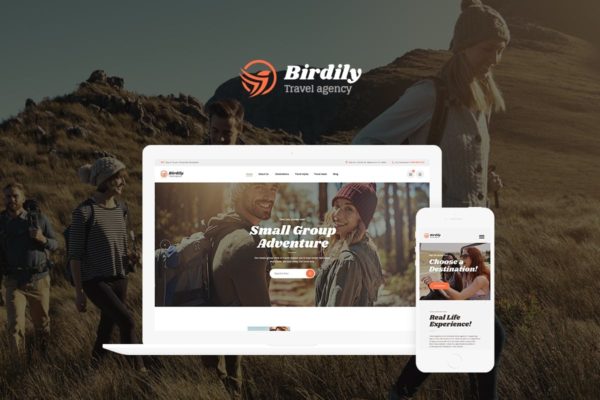 旅行社/旅游服务公司官网WordPress主题模板 Birdily