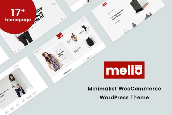 极简主义WordPress商城主题模板[WooCommerce] Mella – Minimalist WooCommerce WordPress Theme