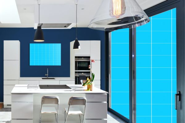 一体式厨房场景设计效果图样机模板v01 Kitchen_Mockup-01